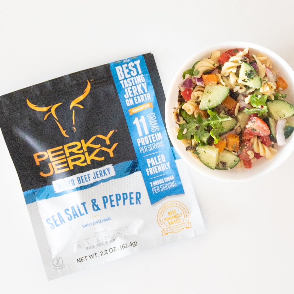 Protein Pasta Salad – Perky Jerky