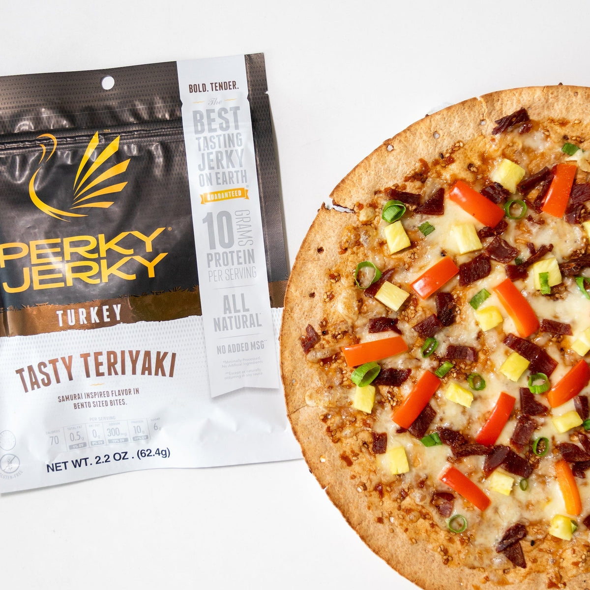 Teriyaki Pizza &ndash; Perky Jerky