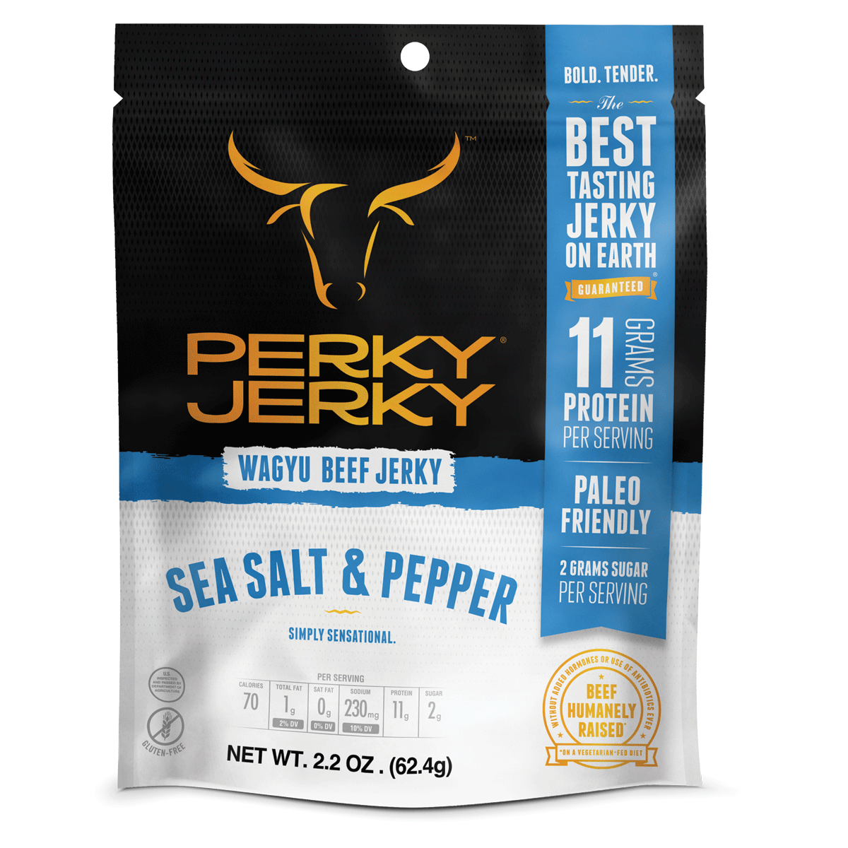 Sea Salt and Pepper Wagyu Beef Jerky package