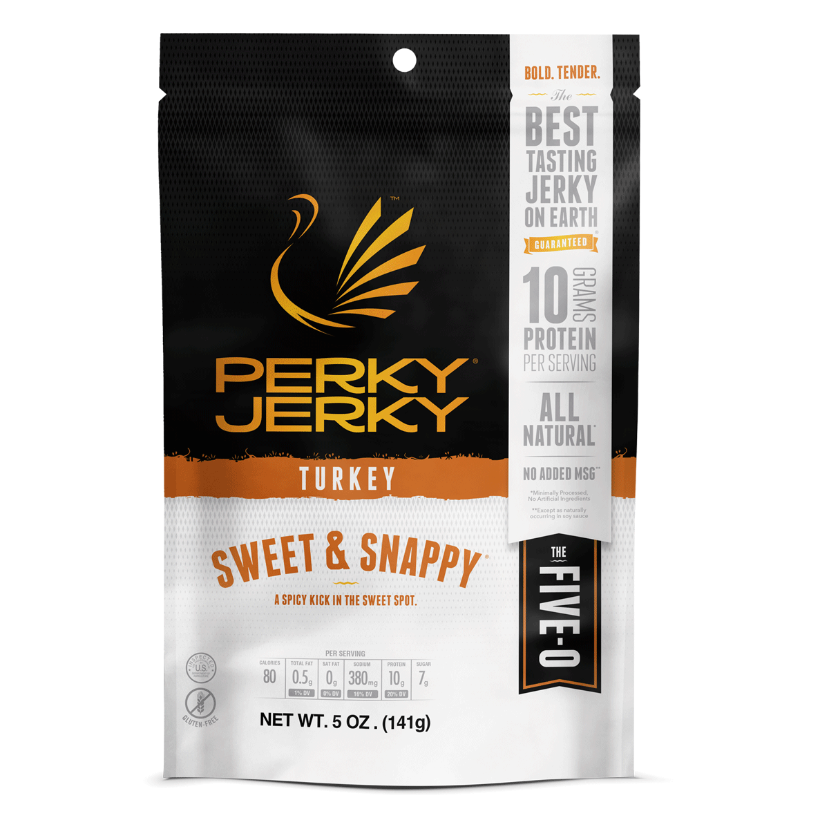 Perky Jerky Sweet and Snappy Turkey 5oz Bag
