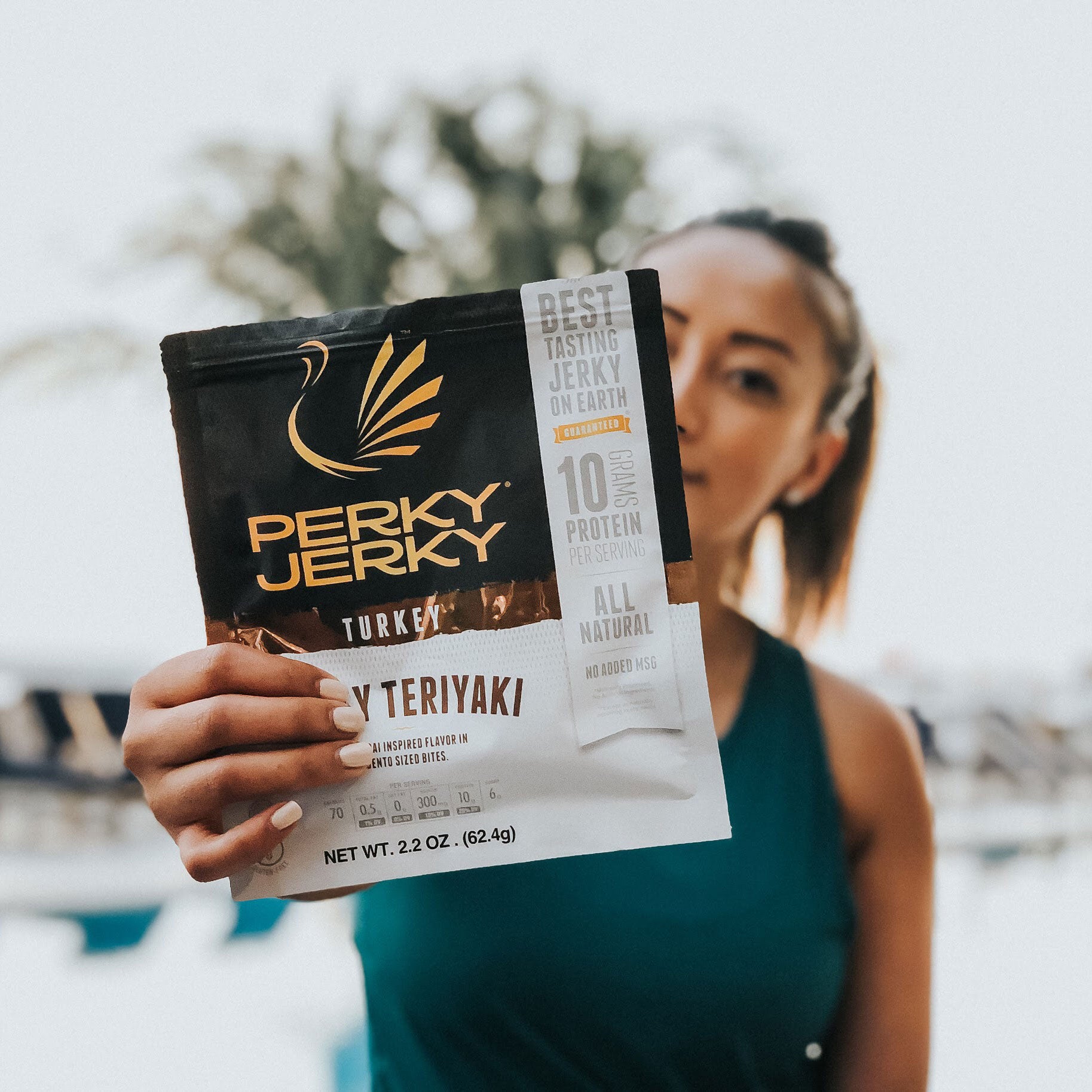 Enjoy Perky Jerky Tasty Teriyaki Turkey Jerky ANYWHERE!