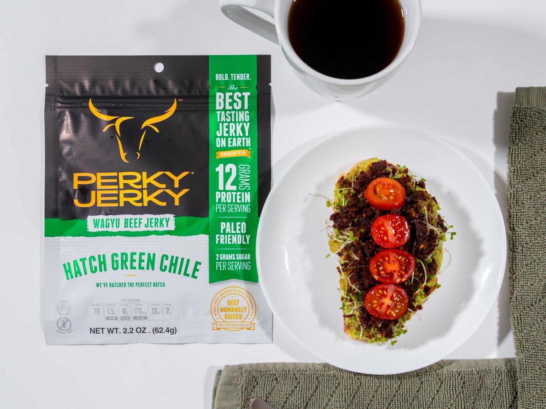 Wagyu Jerky Avocado Toast