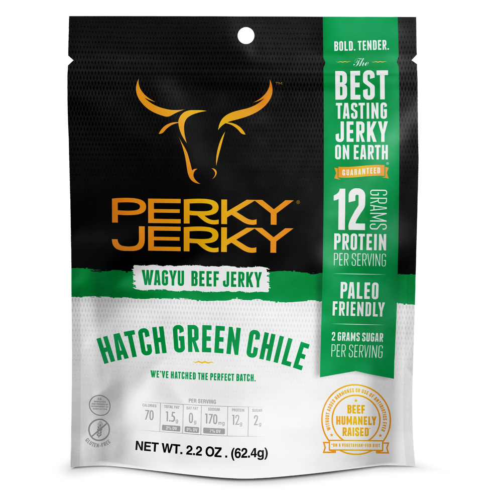 Hatch Green Chile Wagyu Beef Jerky - Paleo Friendly
