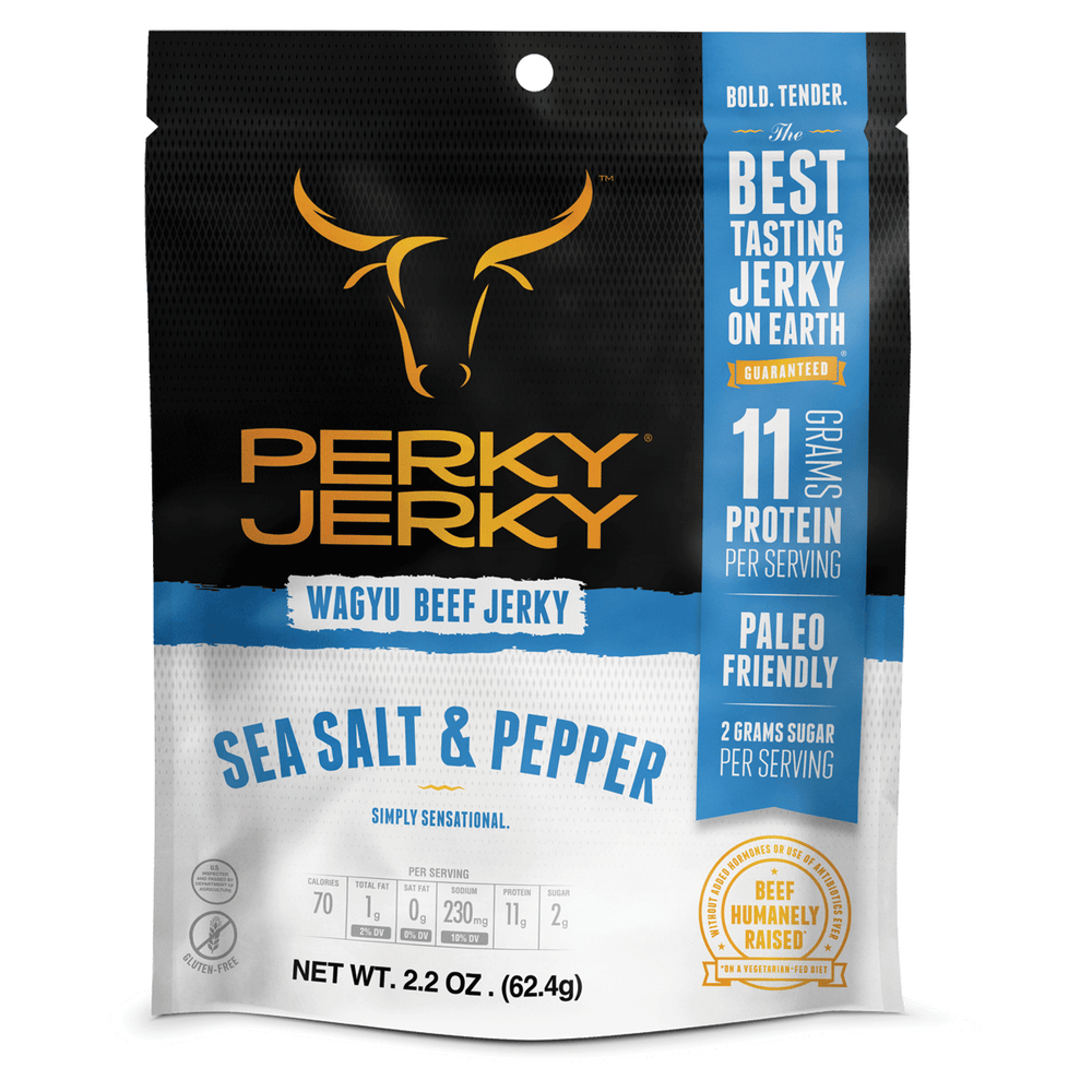 Sea Salt and Pepper Wagyu Beef Jerky - Paleo Friendly