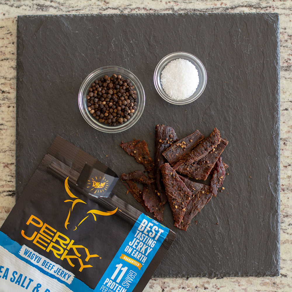 Sea Salt and Pepper Wagyu Beef Jerky - Paleo Friendly