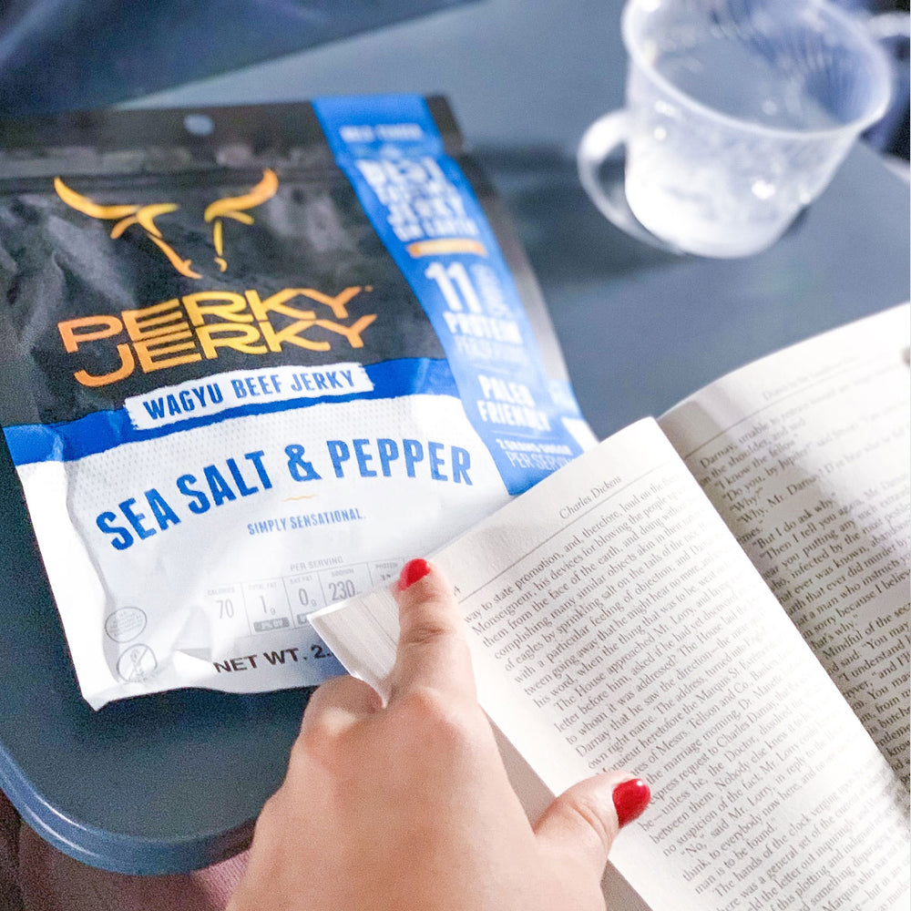 Sea Salt and Pepper Wagyu Beef Jerky - Paleo Friendly